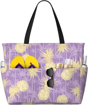 Beach Tote Bag for Women Beach Bag Waterproof and Sandproof Tote Bag with Wet Bag Large Travel Bag for Weekend Travel
