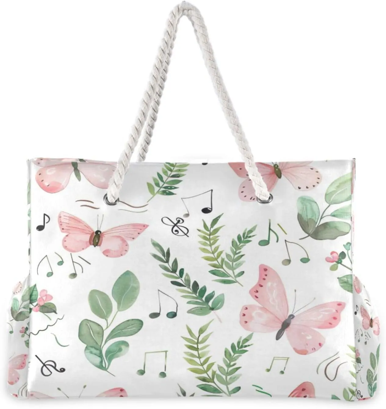 Beach Tote Bag for Women Large Pool Bags Carry On Bag With Wet Compartment for Beach Travel with Pocket Zipper