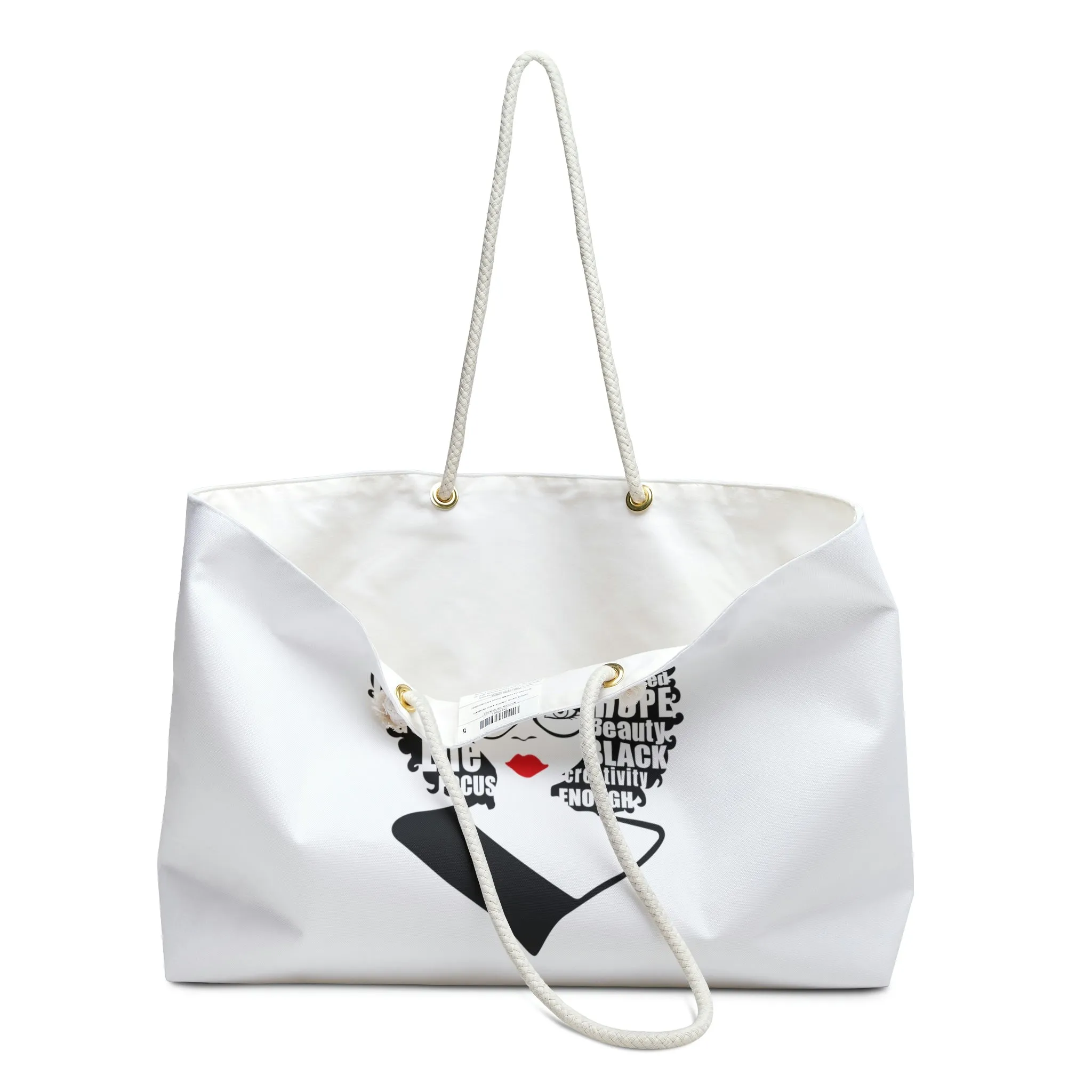 Beautiful Black Queen -Weekender Bag
