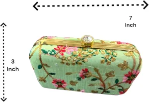 Beautiful Traditional Embroidered Clutch for Women as Gift, Return Gifts on Indian festivals & Weddings