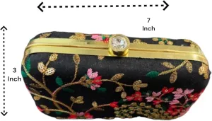 Beautiful Traditional Embroidered Clutch for Women as Gift, Return Gifts on Indian festivals & Weddings