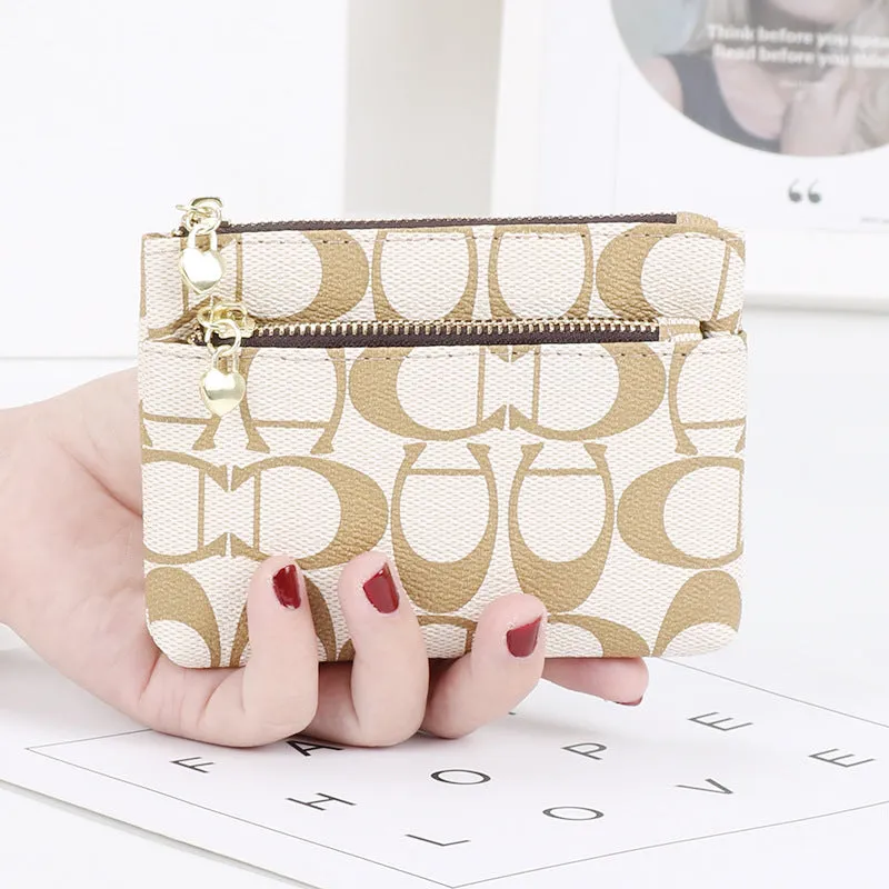 Beautiful Women's Zipper Clutch Mini Short Coin Purses