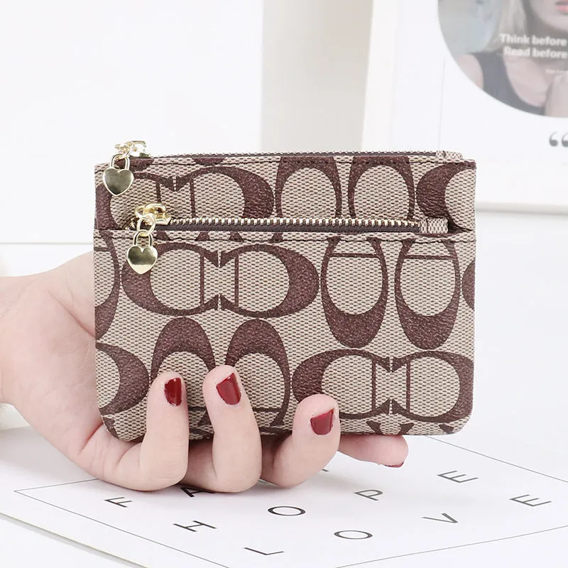 Beautiful Women's Zipper Clutch Mini Short Coin Purses