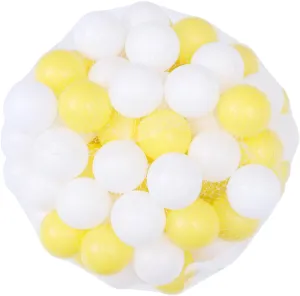BESPORTBLE Crush Ocean Balls for White and Pink Plastic Balls Mesh Bag for Playhouses and Bath and