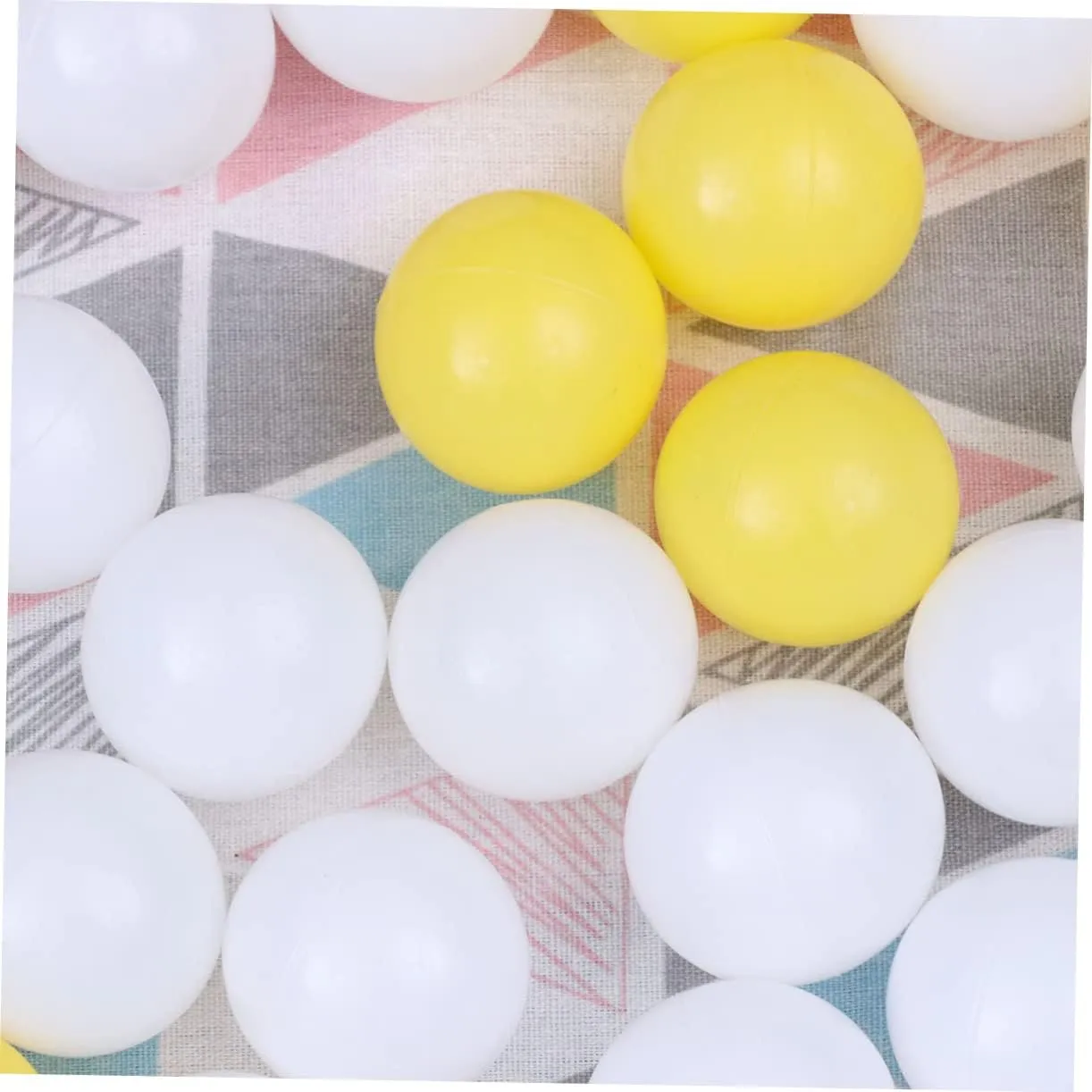 BESPORTBLE Crush Ocean Balls for White and Pink Plastic Balls Mesh Bag for Playhouses and Bath and