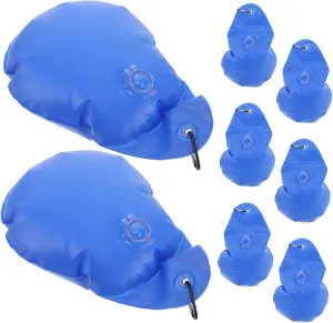 BESPORTBLE Leakproof PVC Pool Cover Weights 8pcs Winter Pool Cover Hanging Bags for Above Ground
