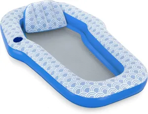 Bestway H2OGO! Deluxe Comfort Plush Pool Floats | Singe and Double Lounges and Loungers for Adults