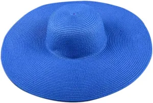 Big Beach Hats for Women Foldable Summer Wide Brim Packable Oversized Sun Hat Lady Girl Travel Straw Cap