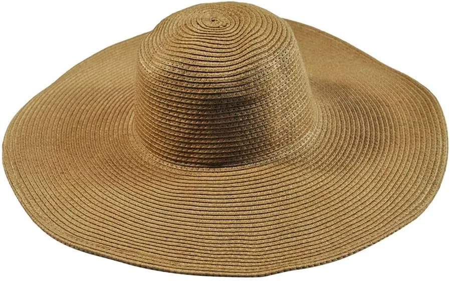 Big Beach Hats for Women Foldable Summer Wide Brim Packable Oversized Sun Hat Lady Girl Travel Straw Cap