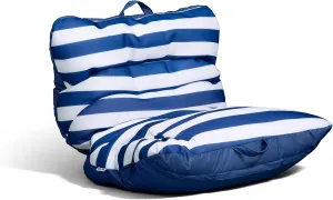 Big Joe Captain's Float No Inflation Needed Pool Lounger, Double Sided Mesh, Quick Draining Fabric