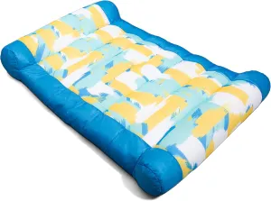 Big Joe Kona Hammock No Inflation Needed Pool Lounger with Headrest, Quick Draining Fabric, 4 feet Big