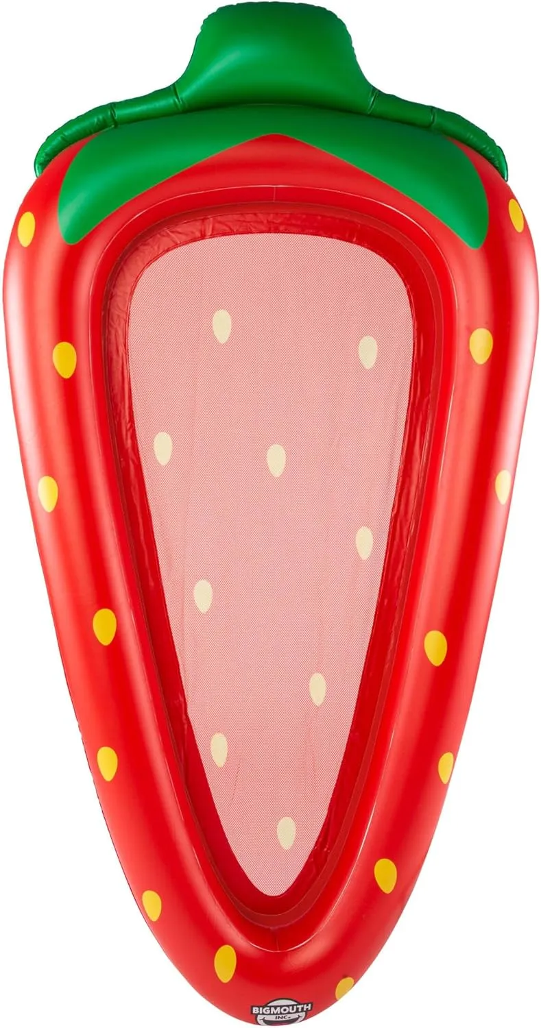 BigMouth Inc. Large Funny Inflatable Raft, Guarded Sides & Headrest, 6 ft Long Heavy Duty Pool Float
