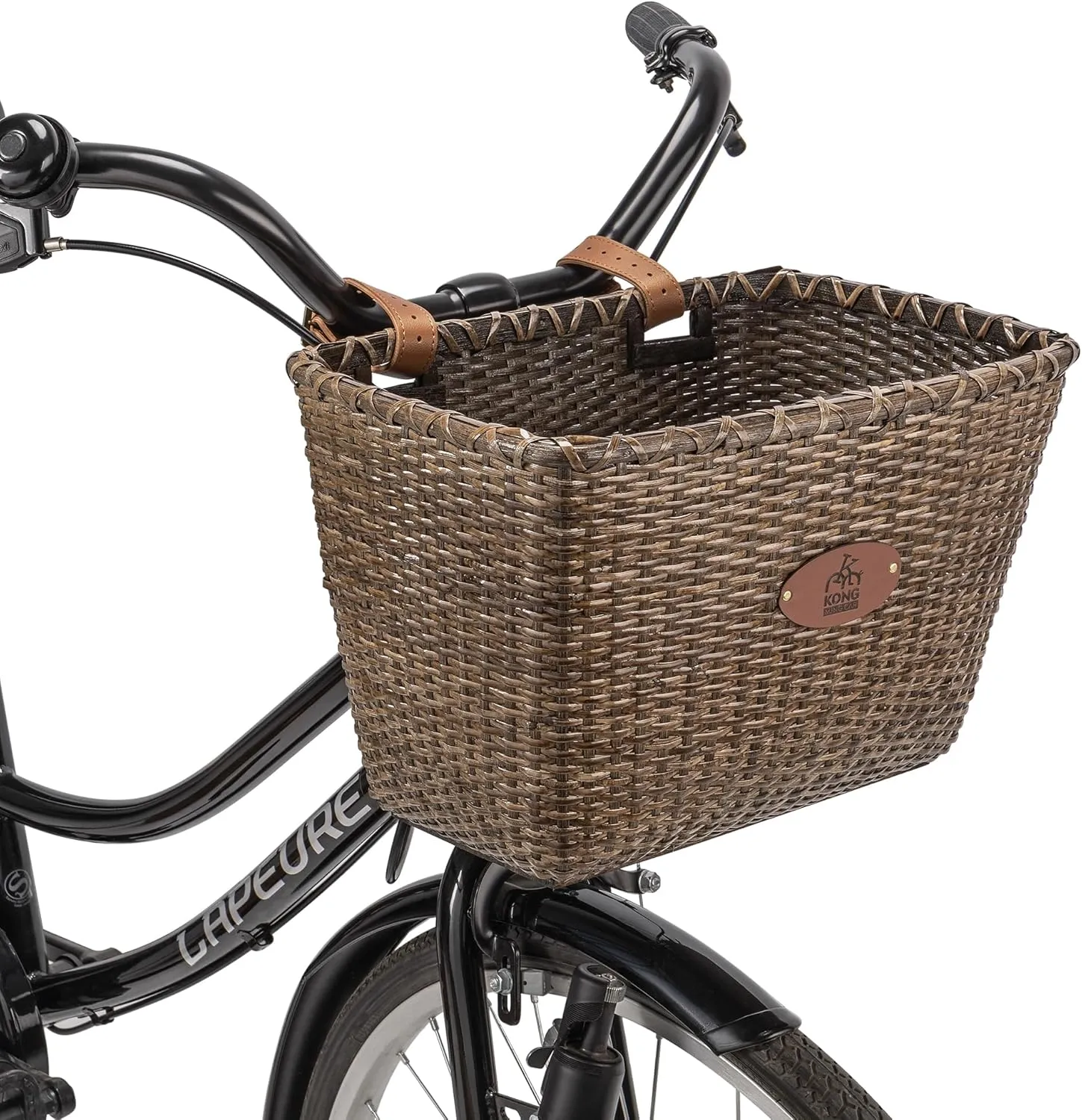 Bike Basket, Handmade Rattan Bicycle Baskets, Front Bike Baskets for women’, Retro Style Bike Baskets for Adult Bikes