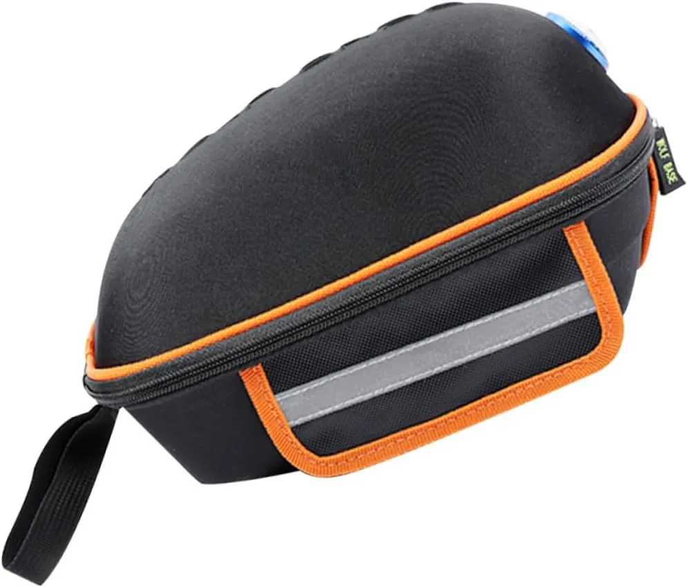 Bike Storage Bag Hard Shell Large Capacity Pouch for Bike Easy Install Rear Pack Bag Reflective Strip