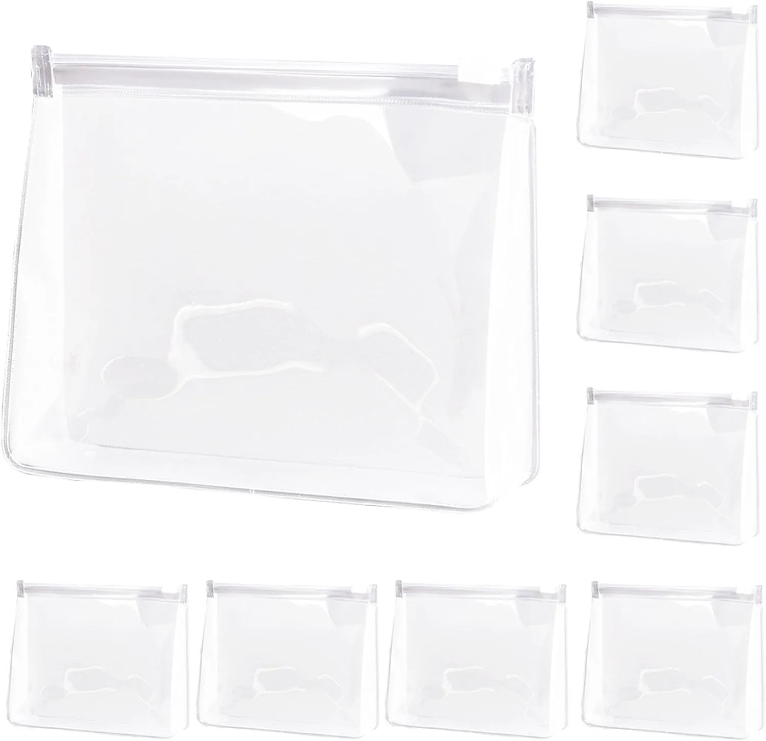 Bikini Organizing Bags,Waterproof Zipper Reusable Storage Bag,Bathing Suit Storage Organizers, Swimwear Organization for Closet, Drawers, and Travel, Clear (8 Pack)