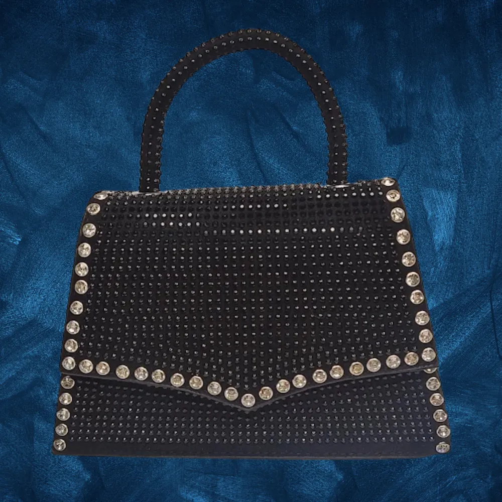 Black Studded Handbag