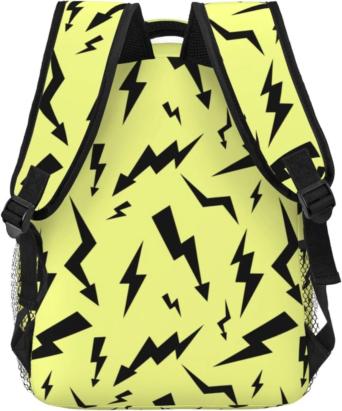 Black Thunder Yellow Backpacks 15 Inch Laptop Backpack Multipurpose Double Shoulder Bag For Men Women Gifts