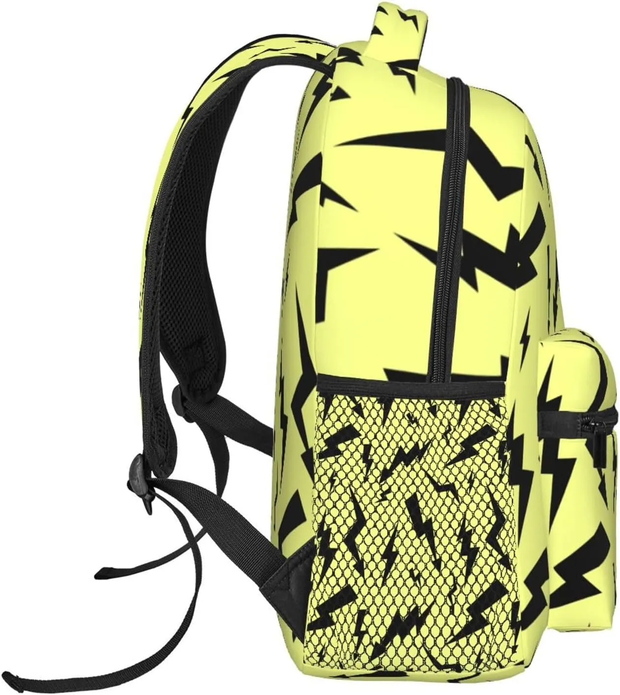 Black Thunder Yellow Backpacks 15 Inch Laptop Backpack Multipurpose Double Shoulder Bag For Men Women Gifts