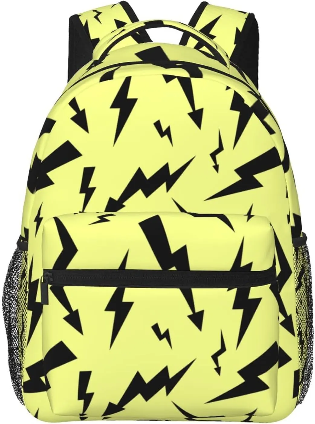 Black Thunder Yellow Backpacks 15 Inch Laptop Backpack Multipurpose Double Shoulder Bag For Men Women Gifts