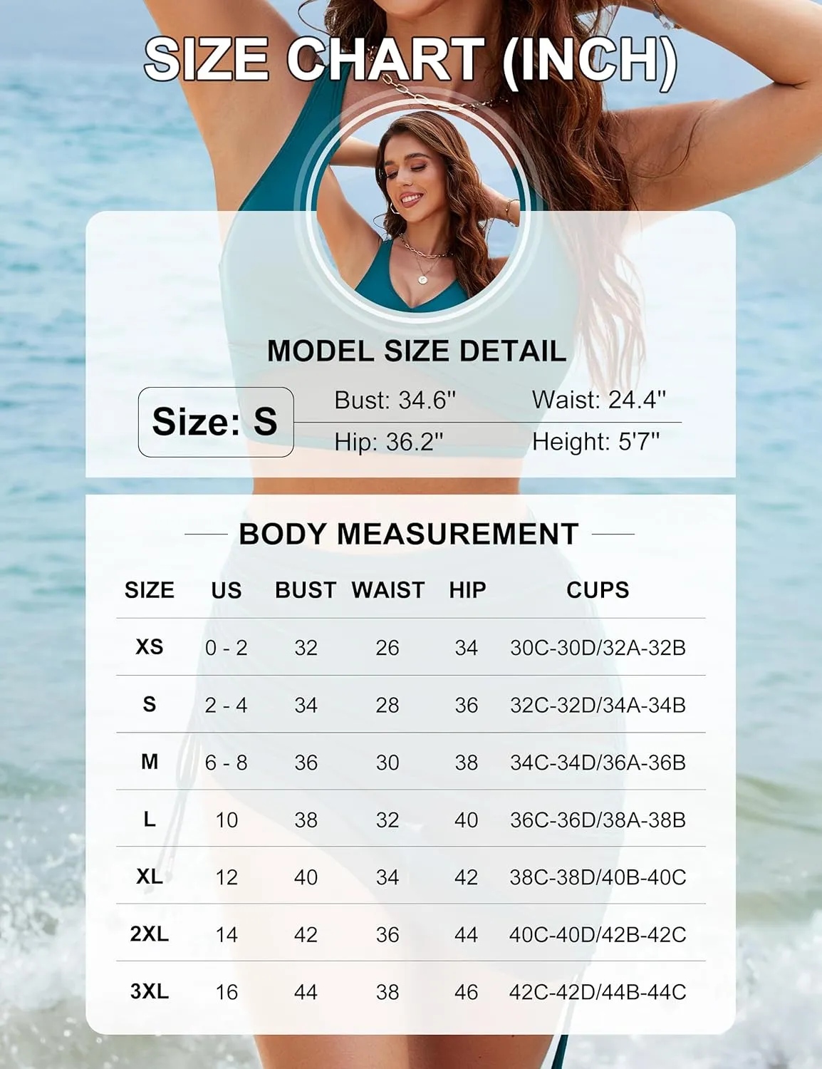 Blooming Jelly Womens High Waisted Bikini Sets Swim Skirt Mesh Swim Suits 2025 2 Piece Tummy Control Bathing Suits