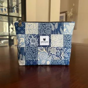 Blue Floral Patchwork Pouch
