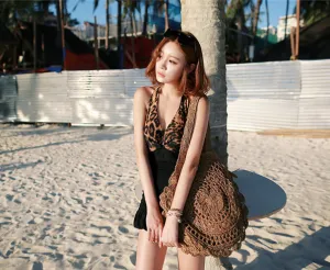 Bohemian Straw Summer Vintage Beach Travel Handbags