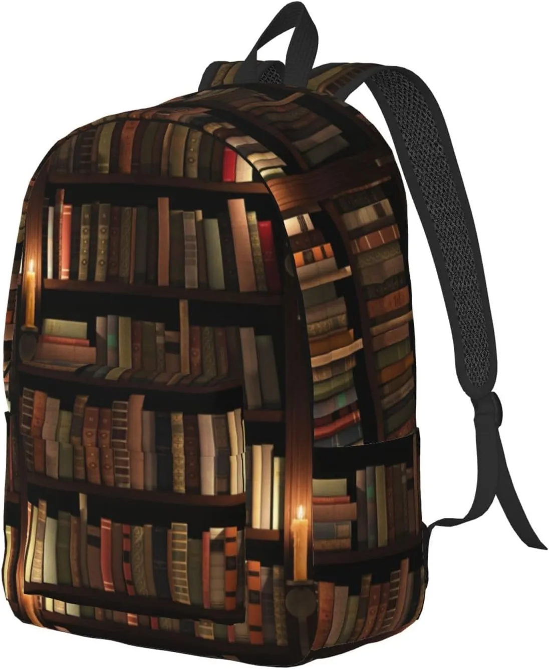 Book Room Library Canvas Casual Lightweight Duffel Bag, Fashion Duffel Bag, Casual Daypack, Unisex Travel Backpack