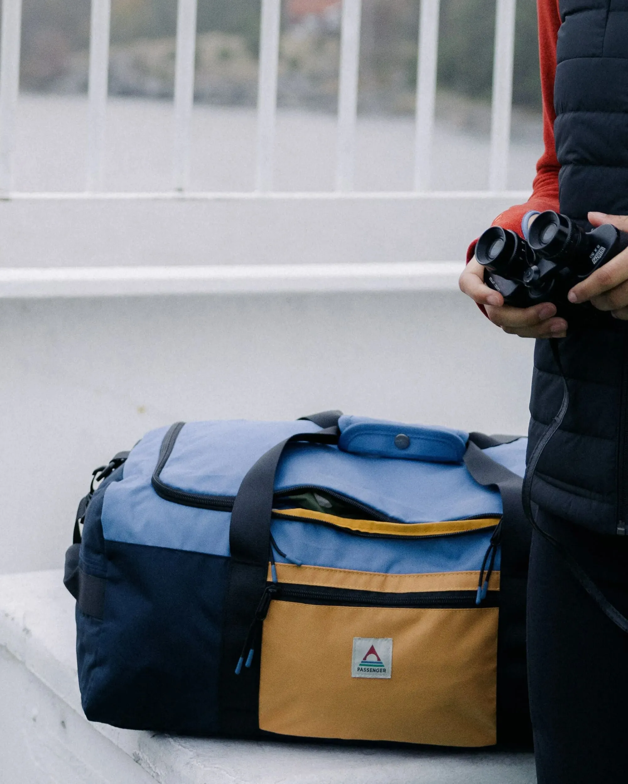 Boondocker Recycled 30L Duffel - Honey/Dark Denim/Rich Navy