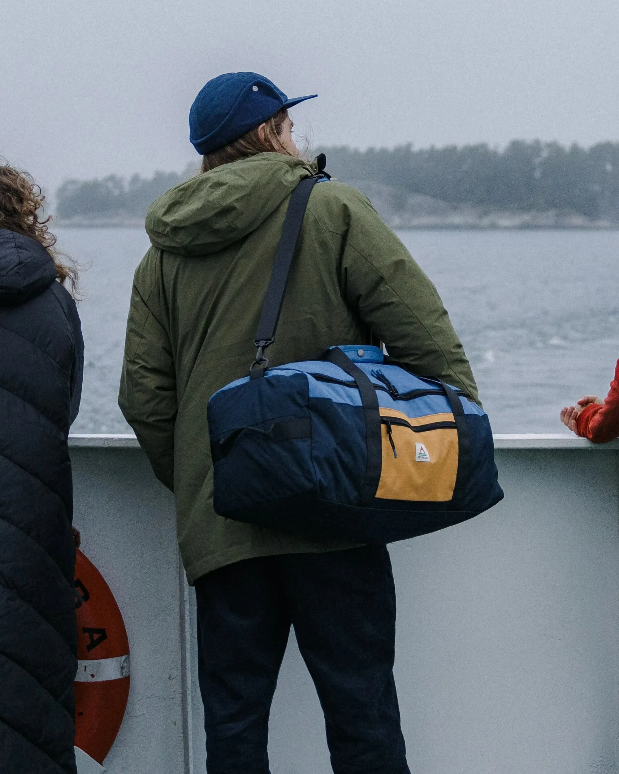 Boondocker Recycled 30L Duffel - Honey/Dark Denim/Rich Navy