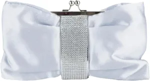 Bow Style Sparkling Purses for Women, Rhinestone Clutch Evening Prom Crossbody Handbag Glitter Bag with Chain