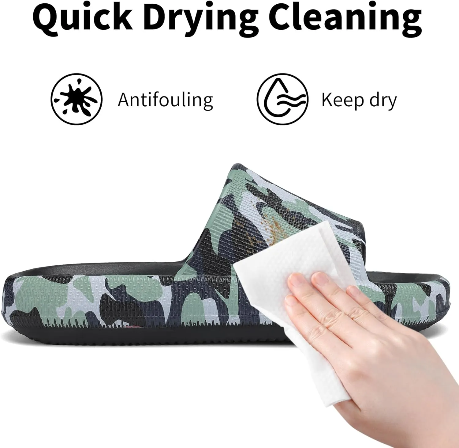 Boys and Girls Cloud Slides for Kids – Non-Slip Summer Slippers Lightweight Beach, Pool, and Indoor Shower Sandals