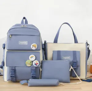BP821 - Korean Fashion 4pc Backpack Set