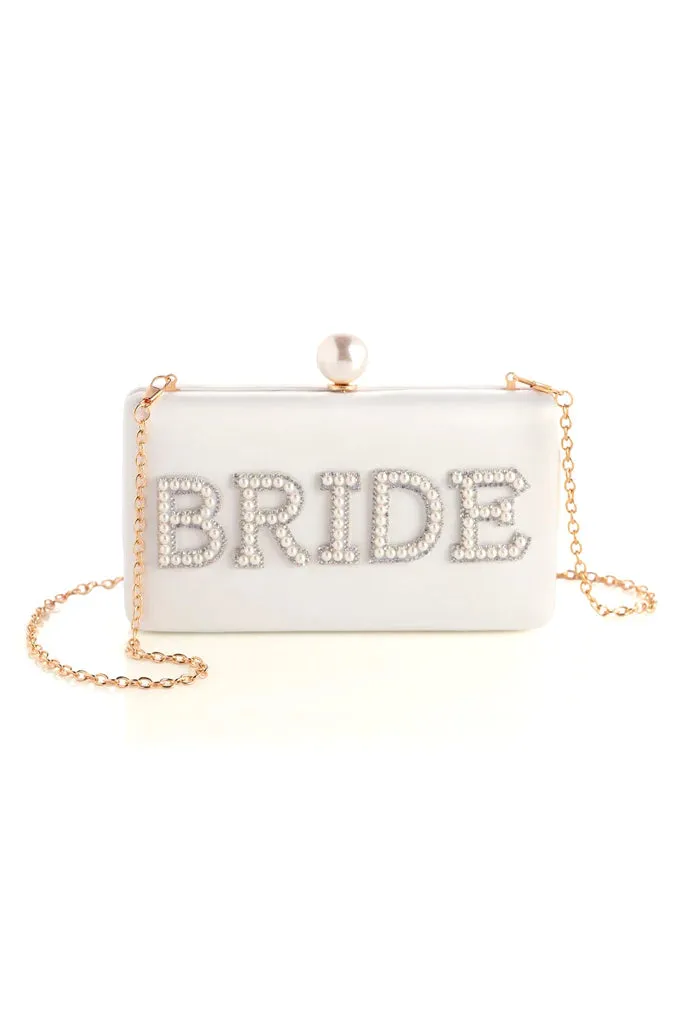 Bride Pearl Minaudiere Ivory