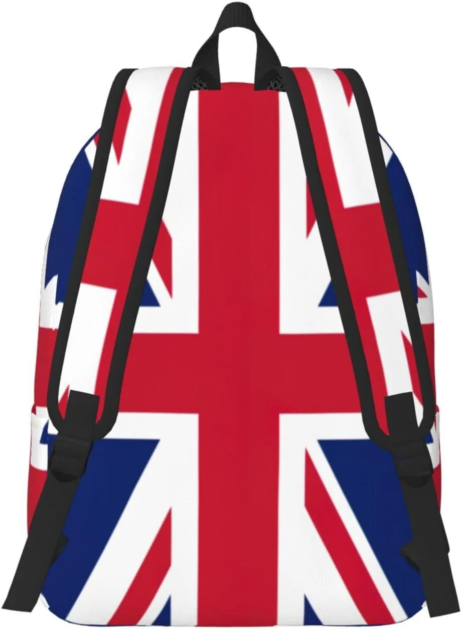 British flag print Large Laptop Backpack for Women, Work Business Backpacks College Bookbag for School