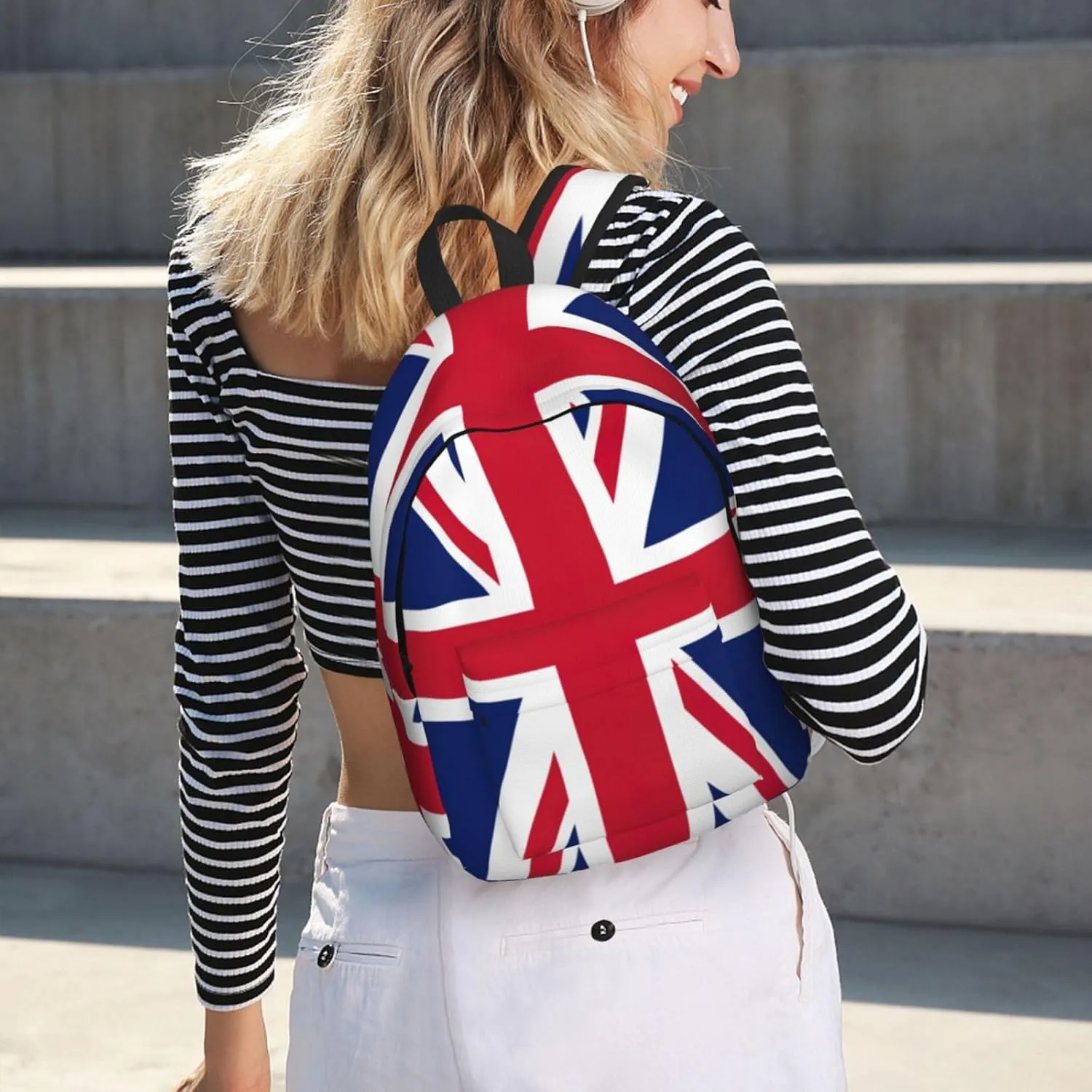 British flag print Large Laptop Backpack for Women, Work Business Backpacks College Bookbag for School