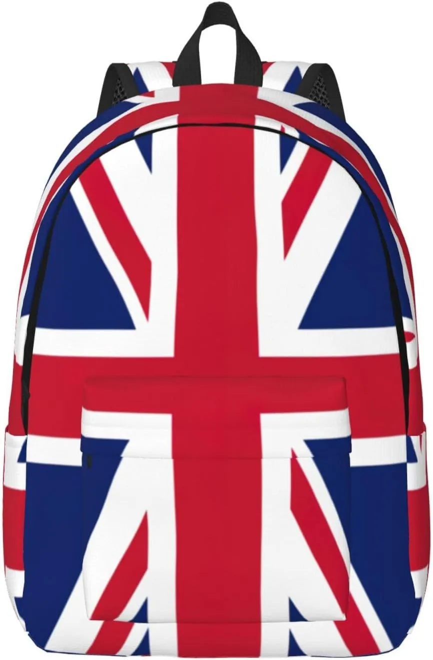 British flag print Large Laptop Backpack for Women, Work Business Backpacks College Bookbag for School