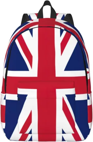 British flag print Large Laptop Backpack for Women, Work Business Backpacks College Bookbag for School