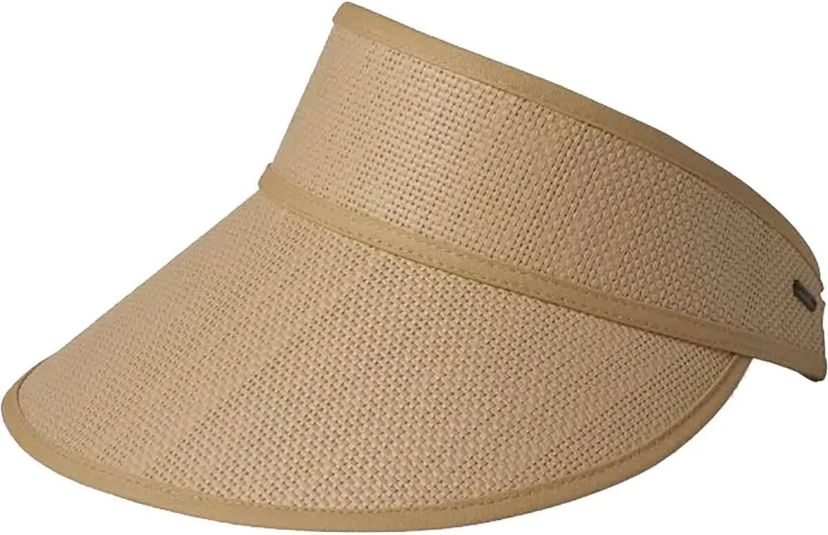 Brixton, Newport Straw Visor - Women's
