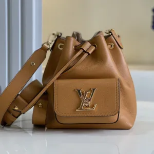 BUCKET SKIN Vuitton Secure transactions Louis BEIGE 23 ARIZONA CALF Shipping guarantee GRAINED LOCKME