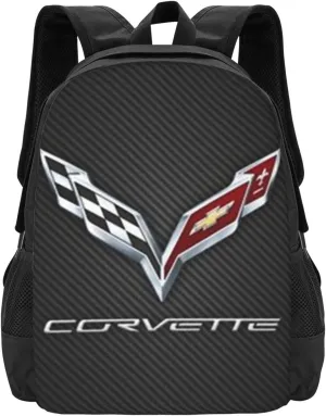 C-orvette Simple Large Capacity Backpack, The Whole Bag Design Is Stylish, Light, Casual And Simple Black