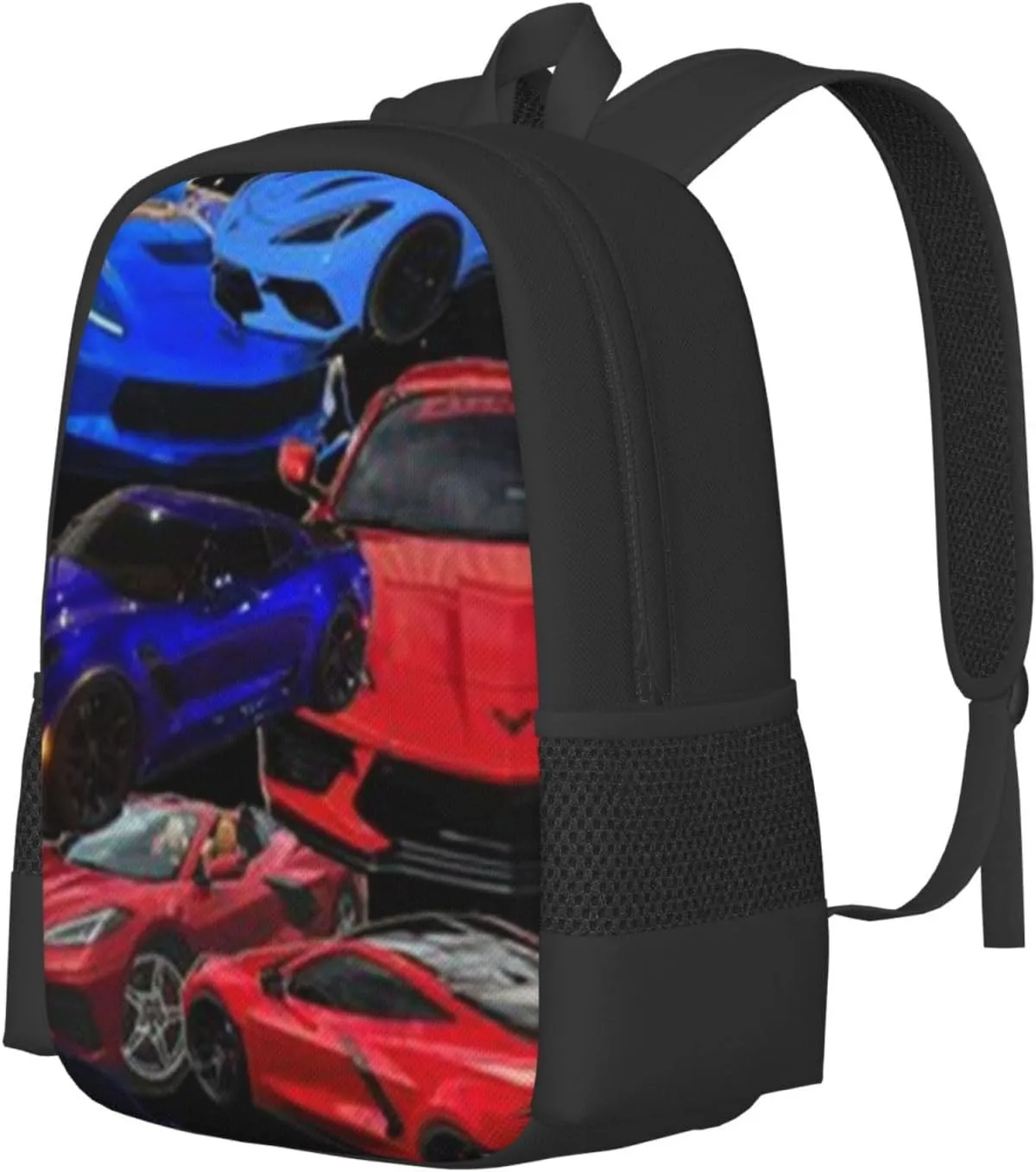 C-orvette Simple Large Capacity Backpack, The Whole Bag Design Is Stylish, Light, Casual And Simple Black