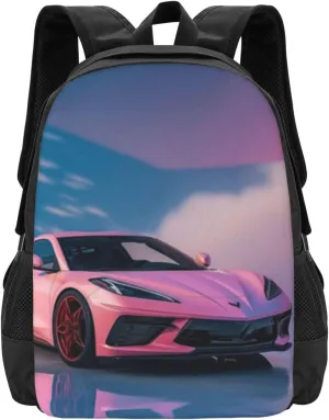 C-orvette Simple Large Capacity Backpack, The Whole Bag Design Is Stylish, Light, Casual And Simple Black