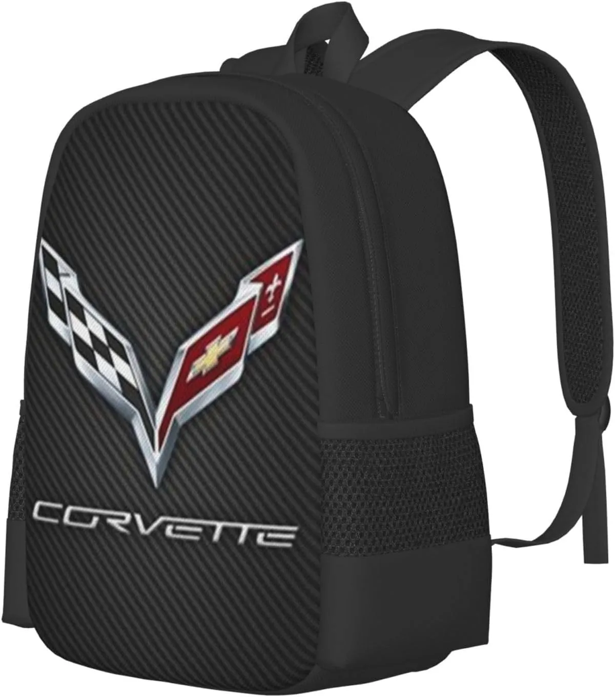 C-orvette Simple Large Capacity Backpack, The Whole Bag Design Is Stylish, Light, Casual And Simple Black