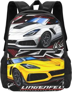 C-orvette Simple Large Capacity Backpack, The Whole Bag Design Is Stylish, Light, Casual And Simple Black