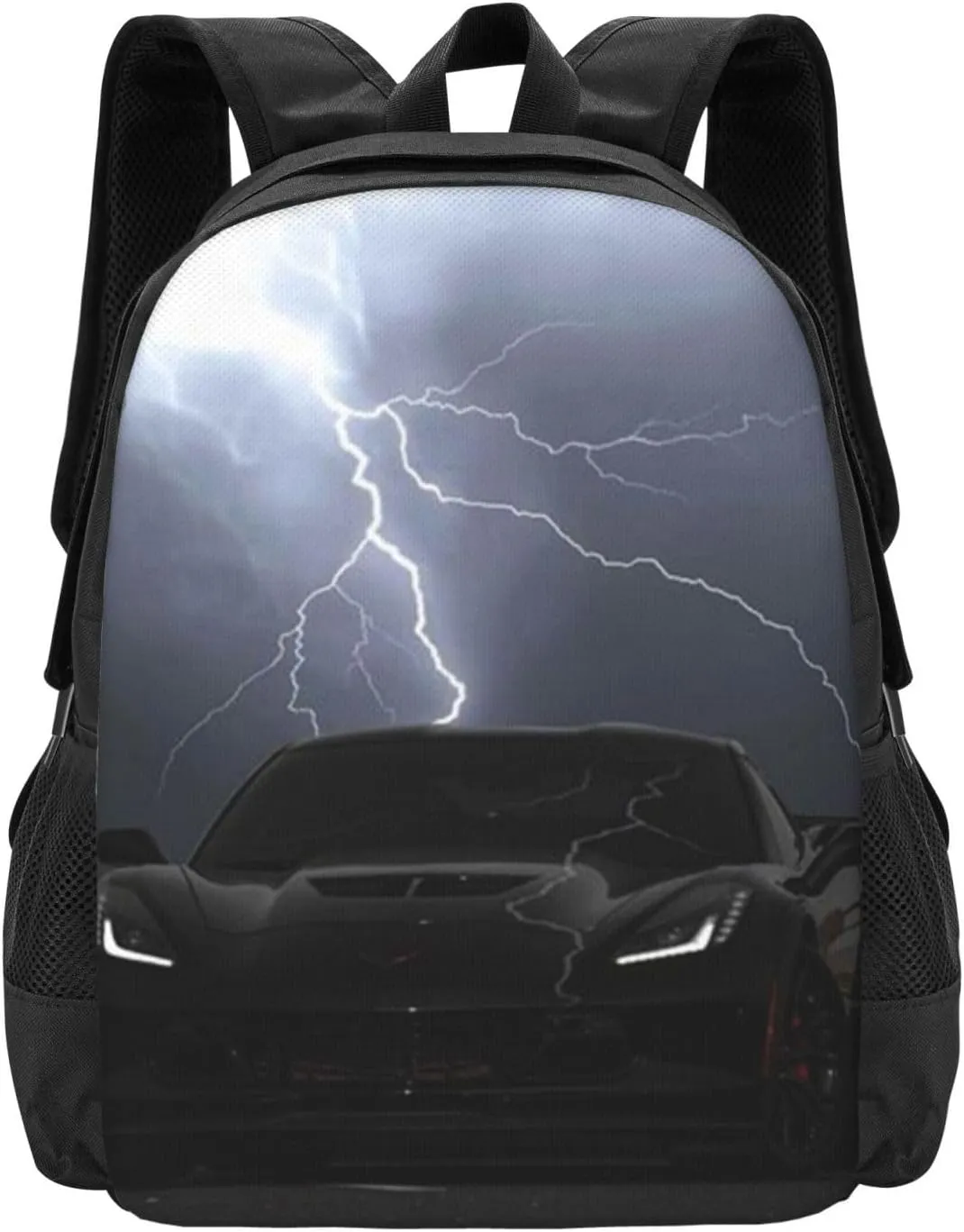 C-orvette Simple Large Capacity Backpack, The Whole Bag Design Is Stylish, Light, Casual And Simple Black