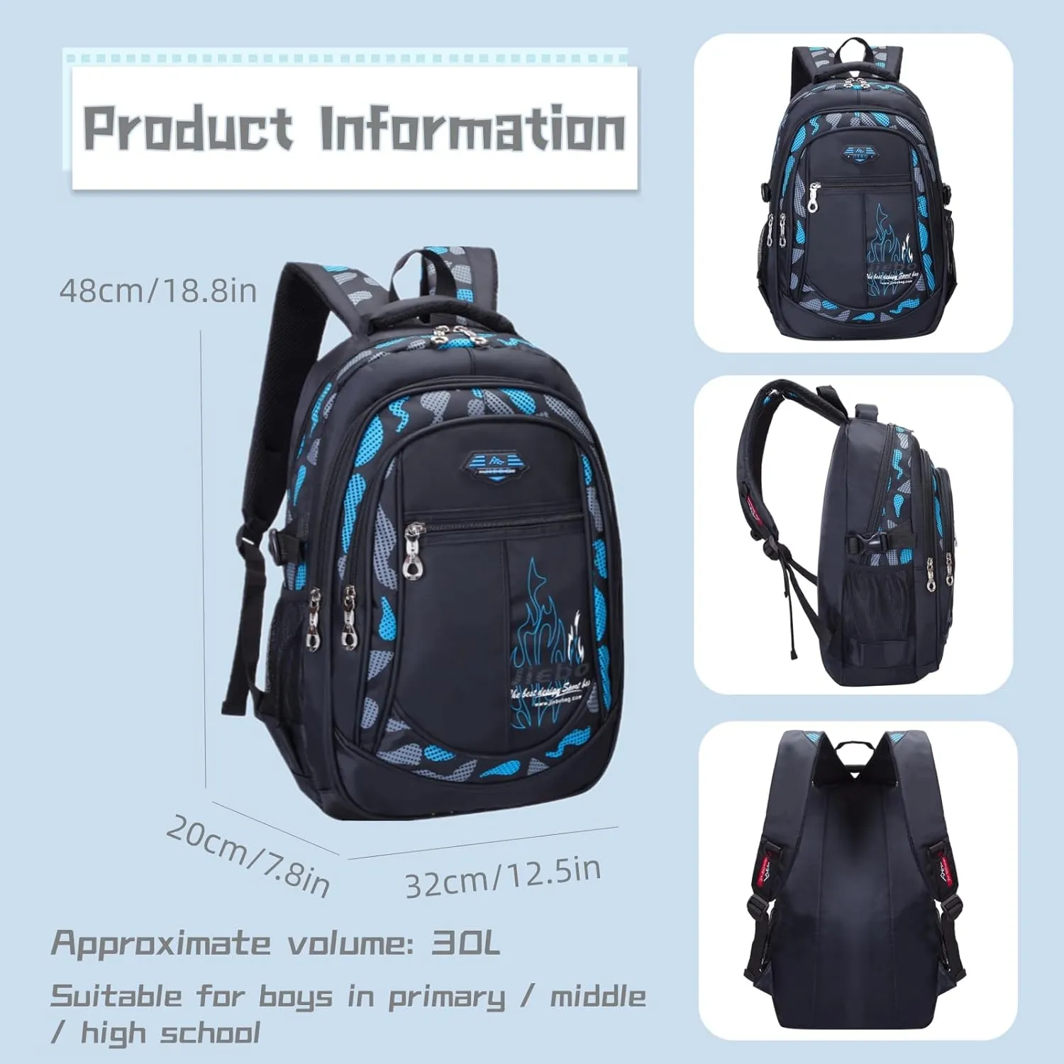 Camo Boys Backpacks for Middle School Elementary, Camo Bookbags for Teens Boys, Camouflage School Bags for Boys