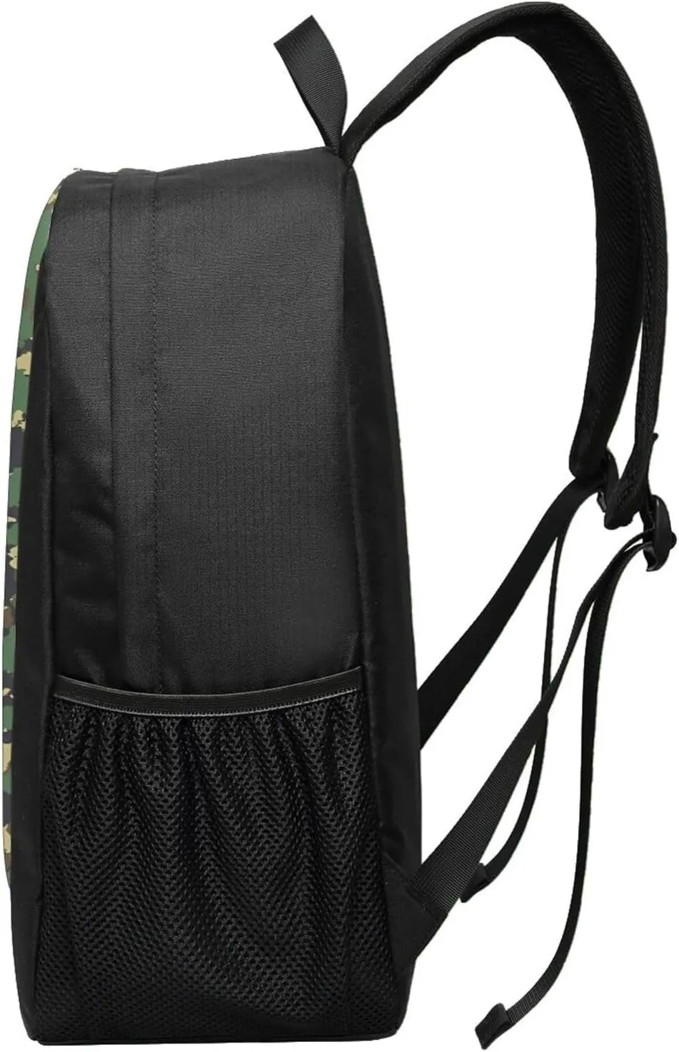 Camouflage Ukrainian Trident Flag Casual Backpacks Sports Backpack Large Capacity Travel Rucksack Laptop Daypack with Multi-Pockets Adjustable Strap Work Bag for Hiking