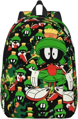 Canvas Backpacks Marvin Anime The Martian Laptop Backpack Unisex Multipurpose Double Shoulder Bag for Camping Travle Work Hiking Gifts