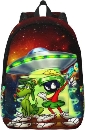 Canvas Backpacks Marvin Anime The Martian Laptop Backpack Unisex Multipurpose Double Shoulder Bag for Camping Travle Work Hiking Gifts