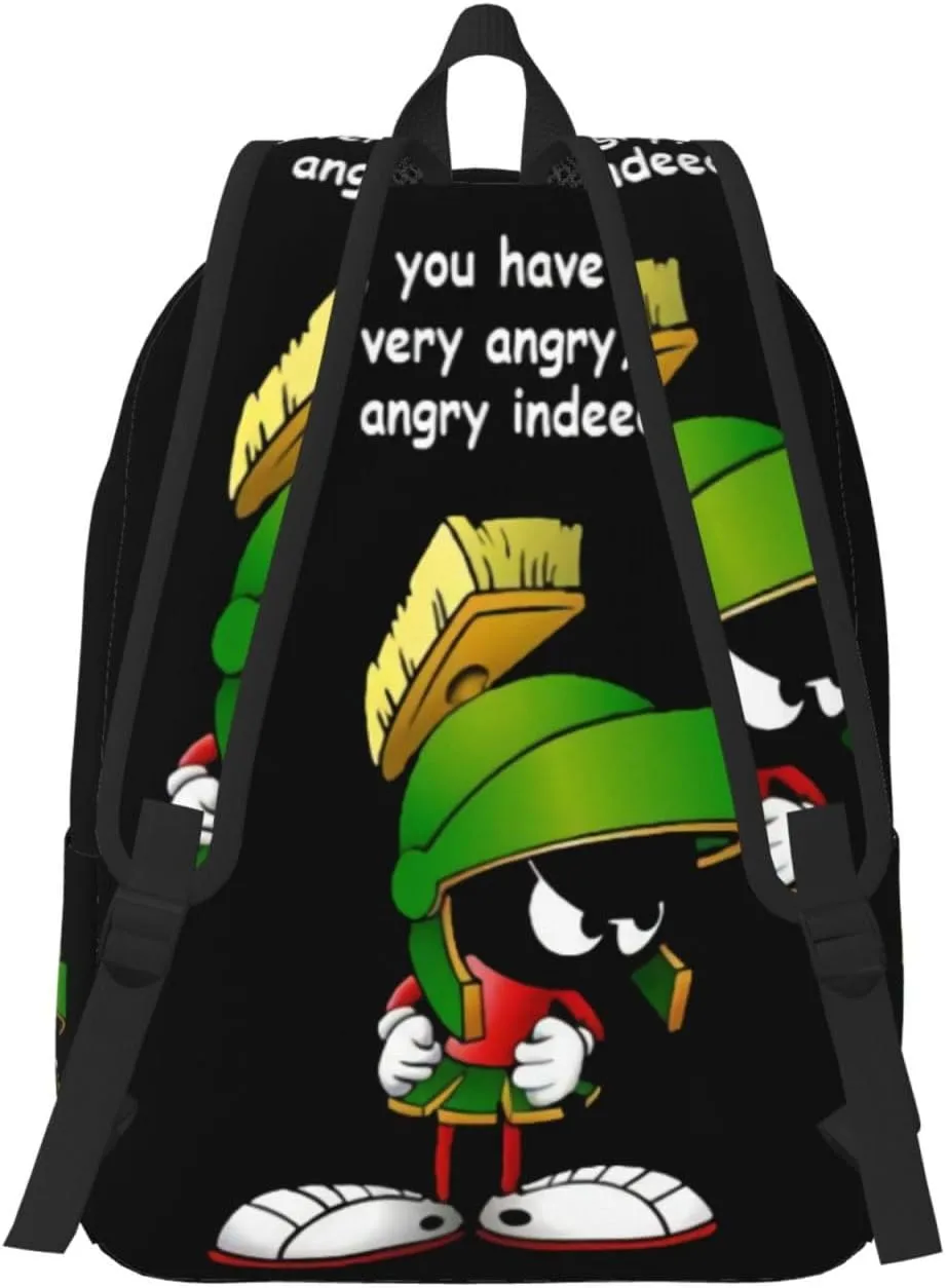 Canvas Backpacks Marvin Anime The Martian Laptop Backpack Unisex Multipurpose Double Shoulder Bag for Camping Travle Work Hiking Gifts